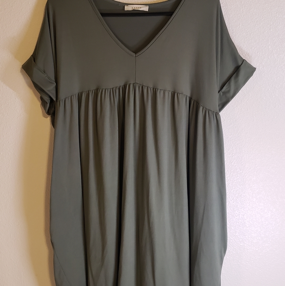 Sage super soft dress